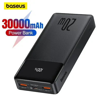 $59.99 • Buy Baseus 30000mAh 20W PD Fast Charging PowerBank Portable Charger External Battery
