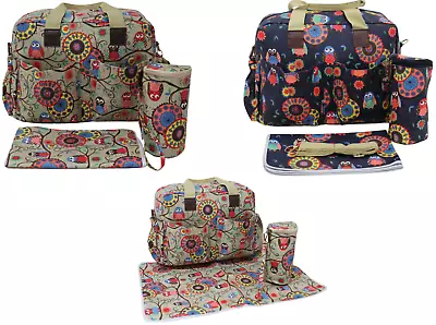 Multi-Function Hospital  3PCs Baby Nappy Diaper Changing Bags Set & Changing Mat • £12.99