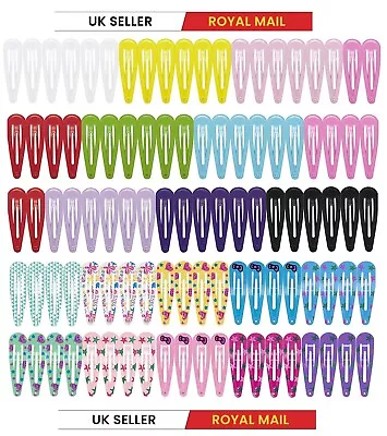 £1.59 • Buy BEST SELLER Women Girls Hair Clips Kirby Snap Pins Grip Metal Fashion Accessory