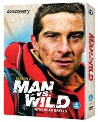 MAN VS WILD Season 2 W/Bear Grylls VERY GOOD 4-DVD Set 2008 Discovery Channel  • $3.99