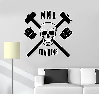 Vinyl Decal MMA Training Martial Arts Fight Club Sports Wall Stickers (ig3515) • $19.99