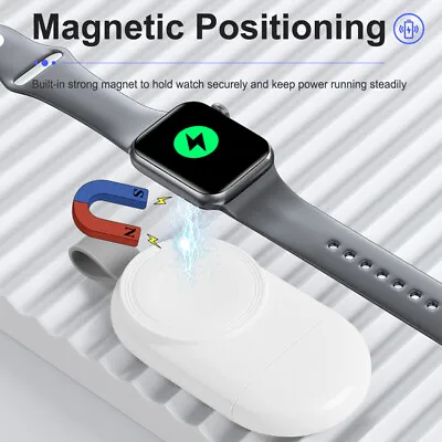 $7.99 • Buy USB Wireless Charger For Apple Watch IWatch Series 6/5/4/3/2/1 Magnetic Portable