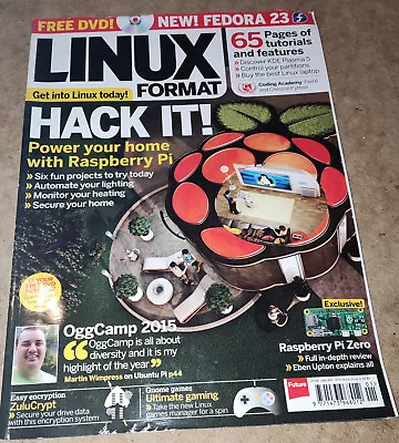 Linux Format 206 January 2016 Hack It! Power Your Home With Raspberry Pi • £3.99