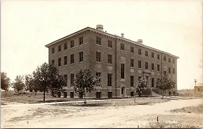 Mitchell South Dakota~Wesleyan University Science Hall On Dirt Street~1918 RPPC • $8