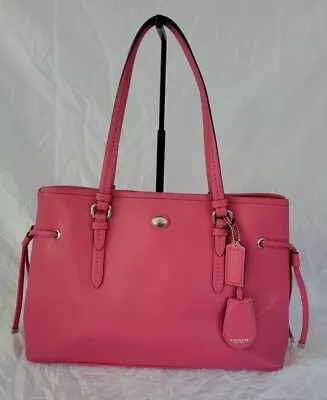 COACH Peyton F29362 Saffiano Leather Carryall Bag In Pomegranate  MSRP $378 • $69