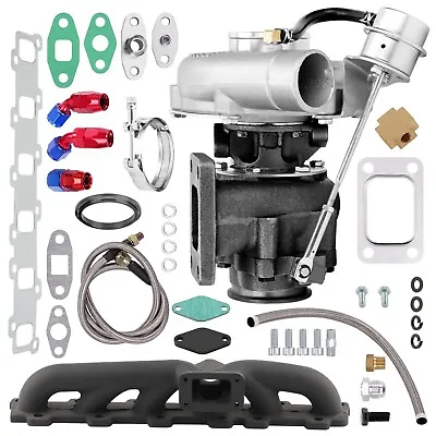 Turbo Exhaust Manifold & Turbo Kit For Nissan Safari Patrol 4.2L TD42 TB42 TB45 • $487.99