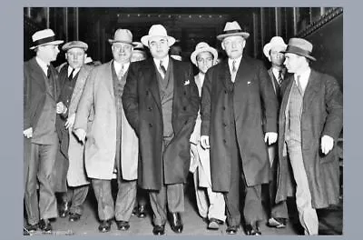 Al Capone Tax Evasion Trial PHOTO Gangster Atlanta 1932 PrisonChicago Mob Mafia • $5.78