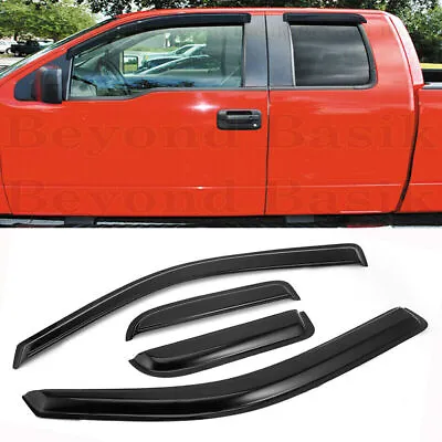 For 2004-2014 FORD F150 F-150 EXT Supercab Door Window Vent Visors Rain Guards* • $29.99
