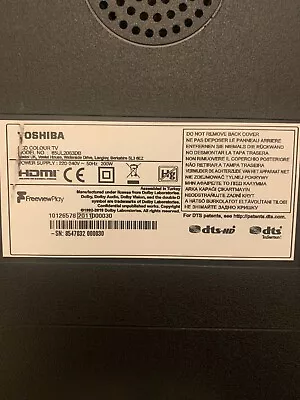 £40 • Buy Toshiba 65 Inch Smart Tv