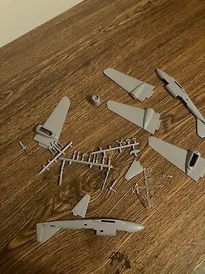 Vintage ??? Scale Plastic Model Airplane Kit Parts Junkyard • $10