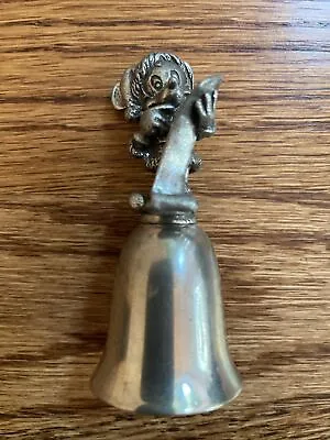 Vintage Disney Mickey Mouse Christmas Collectors Miniature Pewter Bell 1988 Read • $12