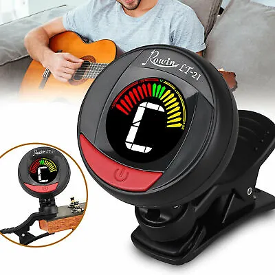 $19.98 • Buy Chromatic LCD Clip-on Acoustic Electric Guitar Bass Ukulele Banjo Violin Tuner