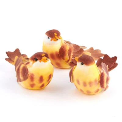 $20.49 • Buy Factory Direct Craft Brown And Yellow Mushroom Birds | 12 Birds