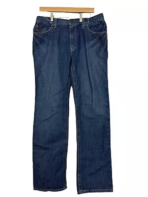 NEW Ariat Relaxed Fit Boot Cut Flame Resistant Jeans Sz 34/36 Blue 10012552 Men • $59.90