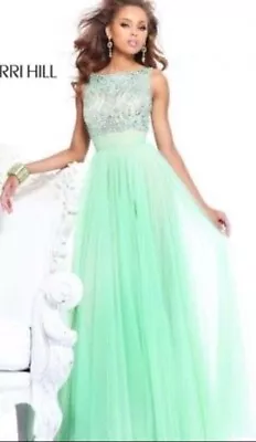 Mint Green Sherri Hill Pageant/Prom Dress Size 4 • $275