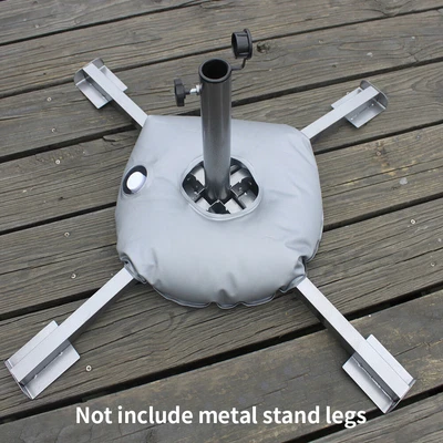 $14.93 • Buy Foldable Umbrella Base Round Patio Beach Flag Stand Water Weight Bag PVC Tools