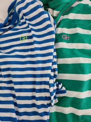 $6.20 • Buy Gilly Hicks Stripe V Neck Tops 3/4 Length Sleeves Size XS X2 