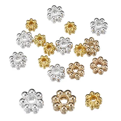 Silver Gold Plated Daisy Flowers Spacer Beads For Jewellery Making Craft 4mm 6mm • £2.42