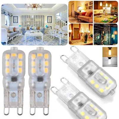 10X G9 3W LED Dimmable Capsule Light Bulb Replace Halogen Lamps AC220-240V White • $17.65
