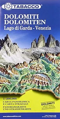 Dolomites / Lake Garda / Venice Road And Panoramic Map: TABMB02: 2015 By Tabacco • £10.34