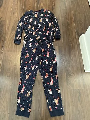 £5.49 • Buy Girls/Unisex Marks And Spencer Christmas Animal Pyjamas. Age 9-10 Years
