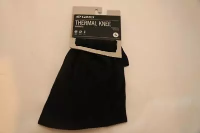 New Giro Thermal Knee Warmers Small Black Cycling Bike Thermo Roubaix Silcone • $21.99