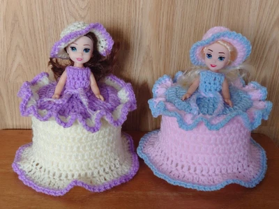 £15.99 • Buy 1 TOILET ROLL, DOLLS COVER, CROCHET HAND MADE Or Any Colour, Special