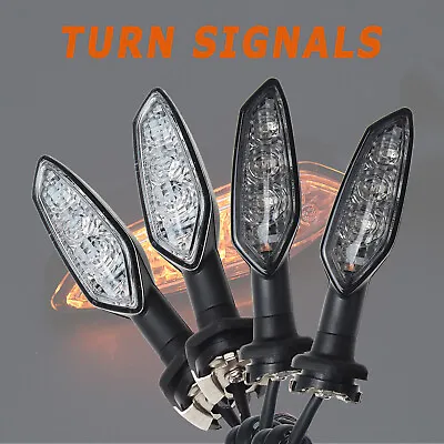 LED Turn Signals Indicators For KAWASAKI NINJA 650/1000 ER-6N ER-6F Z900 Z1000 • £24.95