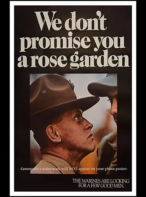 11x17 Marines Recruitment Poster PHOTO USMC Marine Corps Recruiting NO ROSES • $21.88