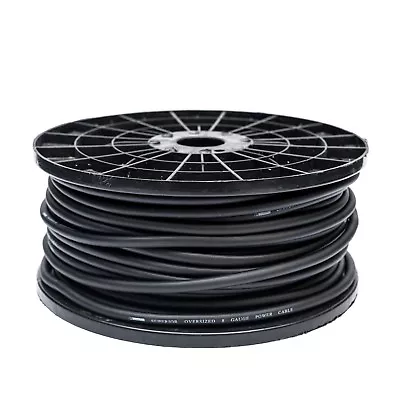 5 Metres Cca 8 Gauge Black Power Cable Copper Clad Aluminium 8 Awg Inc Ferrules • £12.49