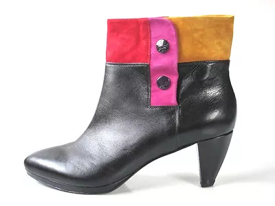 GORGOEUS New $455 MISS SIXTY Leather ANKLE BOOTS 40 10 • $129.99