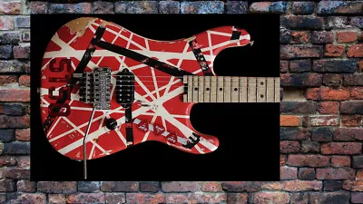 Eddie Van Halen The 5150 Frankenstrat Poster VH Eddie Guitar 24 W X 16 H Sharp • $13.99