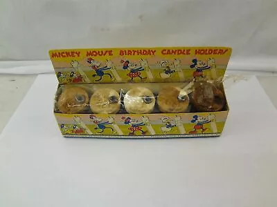 1930's Mickey Mouse Birthday Candle Holders Cypress Novelty Company • $99.99