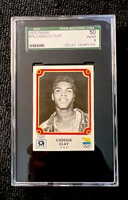 Cassius Clay Muhammad Ali 1976 Panini Montreal #79 Sgc 4.0 • $269