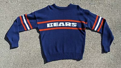Chicago Bears Vintage Sweater Mens XL Blue Cliff Engle Ltd NFL Mike Ditka • $74.99
