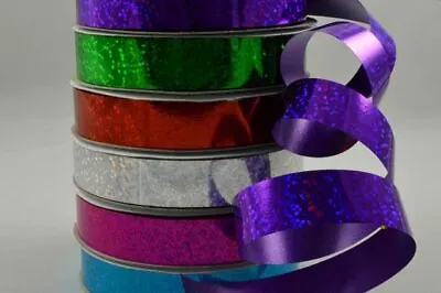 10 M 15mm Metallic Curling Ribbon Gift Wrapping Florist Crafts Party Supplies UK • $5.21