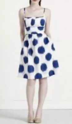 Kate Spade Blue Spot Sun Dress US Size 8 AU Size 12 Sleeveless Fit & Flare • $80