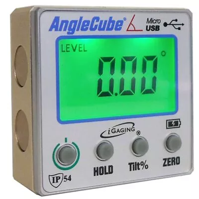 IGaging Angle Cube Digital Electronic Magnetic Level Protractor Bevel Gauge Gen3 • $47.95