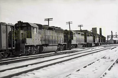 BO Baltimore & Ohio EMD GP40 Locomotive #4101 - Vintage Railroad Negative • $19.45