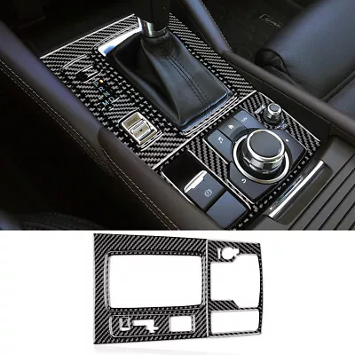 Gear Shift Console Panel Cover REAL Carbon Fiber Sticker For Mazda 6 2016-2017 • $16.99