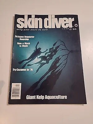 Skin Diver Magazine January 1976 Giant Kelp Aquaculture Bermuda Wrecks No Label • $9.49