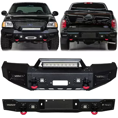 Vijay Fits 1997-2003 Ford F150 Front Or Rear Bumper With LED Light And D-Rings • $609.99