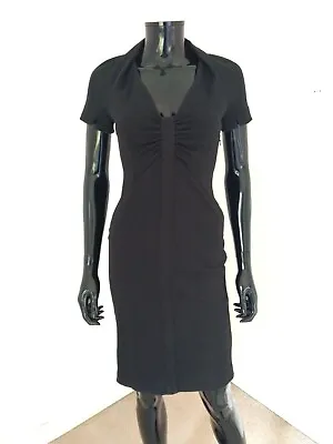 £65 • Buy Bastyan Veronique Black Pencil Dress LBD Structured Workwear Smart Casual 8UK