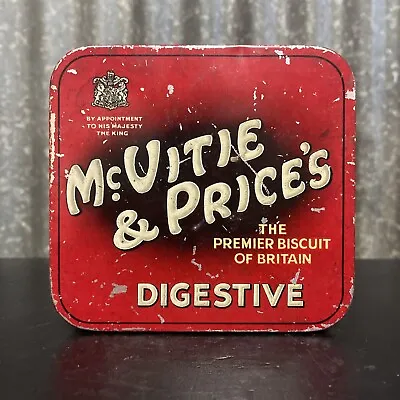 VINTAGE McVITIE & PRICE DIGESTIVE BISCUITS SAMPLE TIN 1930's • $31.80