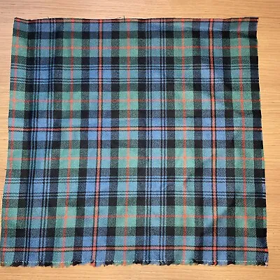 Murray Of Atholl Ancient Tartan Fabric Lightweight 100% Wool 36cm X 34.5cm • £12.50