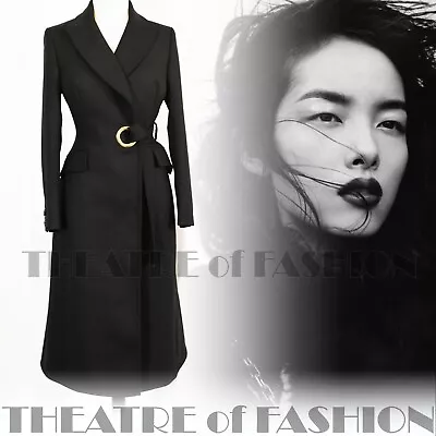 £625 • Buy Jacket Coat Karen Millen 8 10 12 Vintage Riding Black Tailcoat Maxi