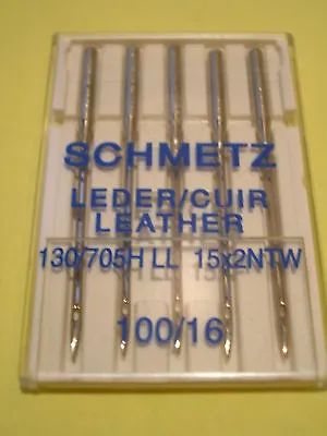 Schmetz Leather Sewing Machine Needles 100/16 Fits Brother/janome/singer/toyota • £3.75