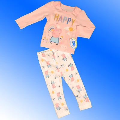 Peppa Pig Girls Pyjamas Cotton Age Newborn - 3 Years Girls UK STOCK • £6.97