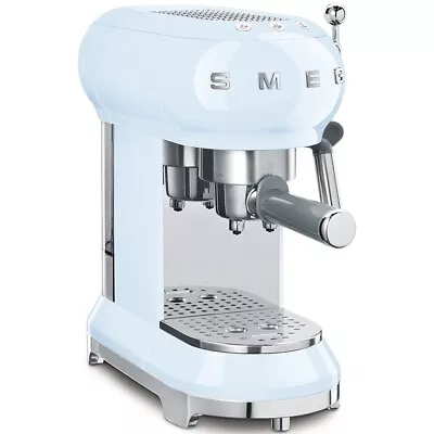 Smeg ECF01PBUK Espresso Coffee Machine - Blue - Retro • £198.99