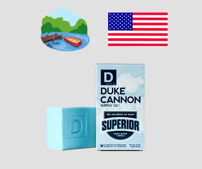 Duke Cannon Big Ass Brick Of Soap Superior 10oz Triple Milled Benefits USA Vets • $13.99